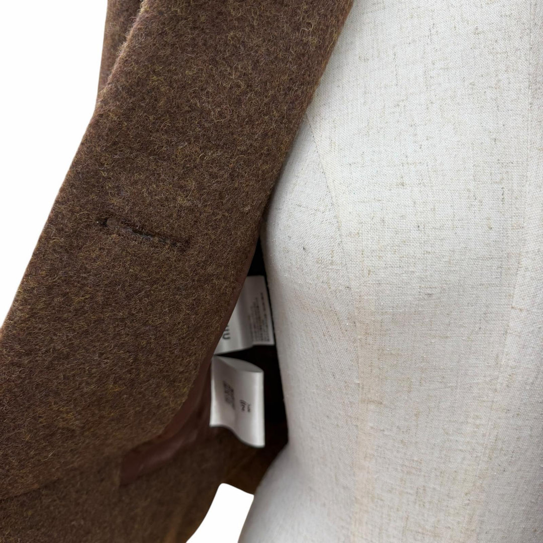 Excellent MIUMIU Jacket Brown wool Women 36 MH1632