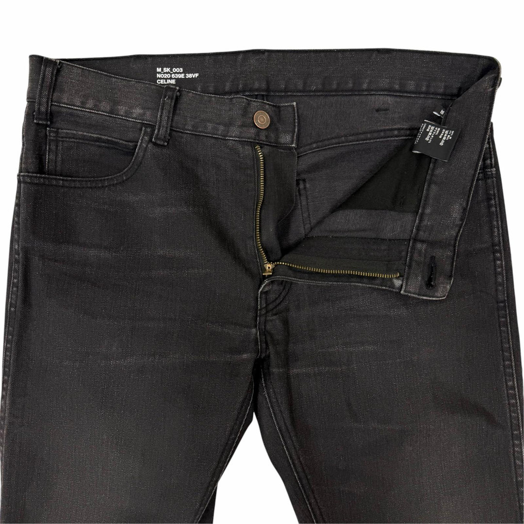 Discounted Great CELINE Denim pants jeans black cotton mens 30 N20 639E38VF