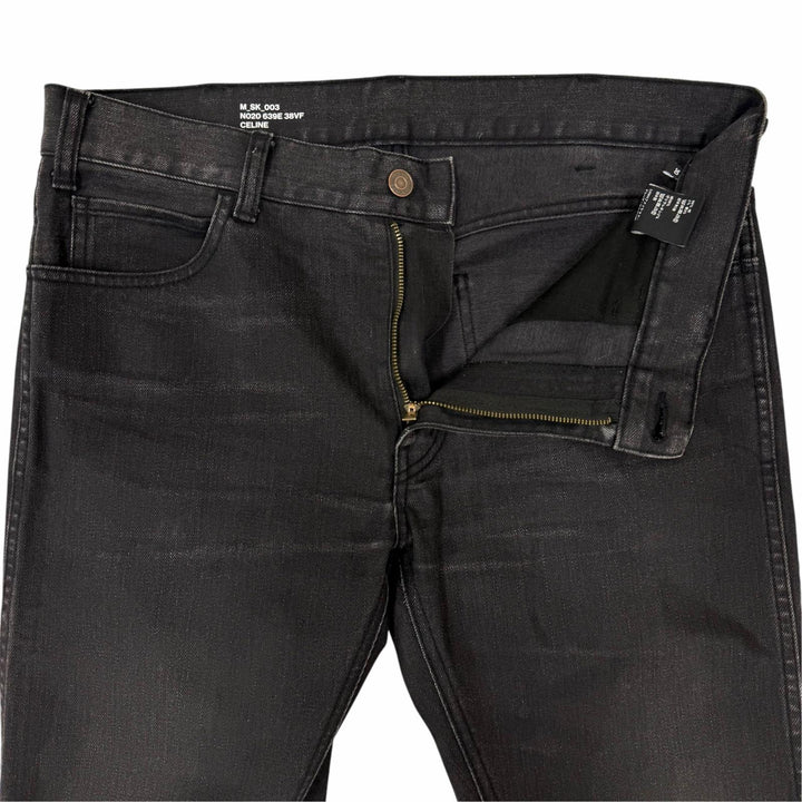 Discounted Great CELINE Denim pants jeans black cotton mens 30 N20 639E38VF