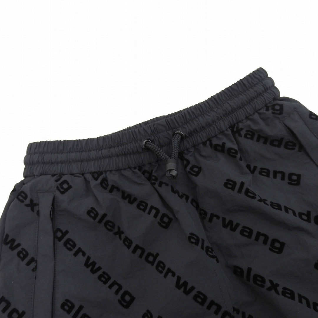 Great Alexander Wang Pants Brand logo all-over pattern black XXS UWC4224056
