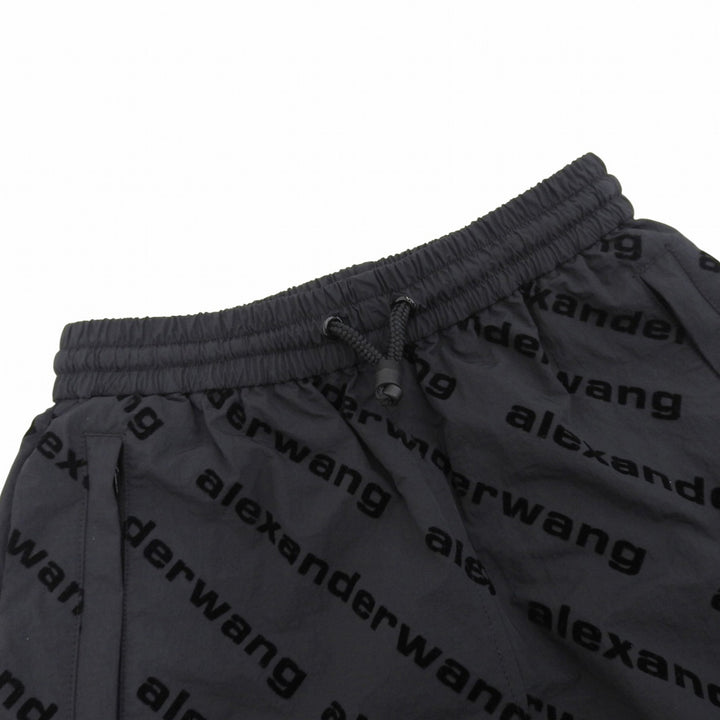 Great Alexander Wang Pants Brand logo all-over pattern black XXS UWC4224056