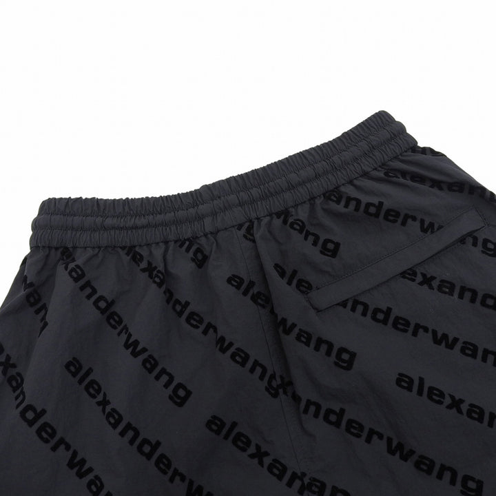 Great Alexander Wang Pants Brand logo all-over pattern black XXS UWC4224056