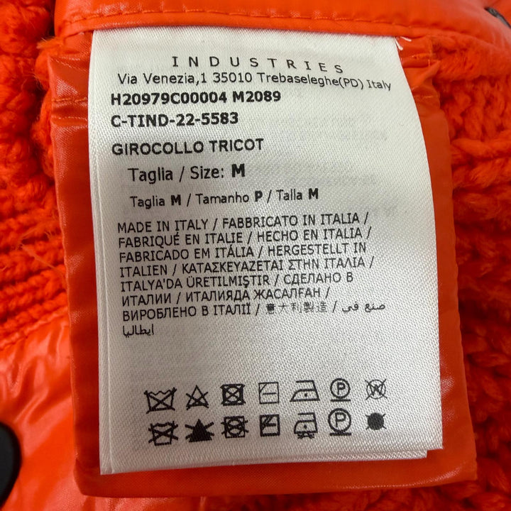 Excellent MONCLER GRENOBLE sweater Cable knit Orange wool