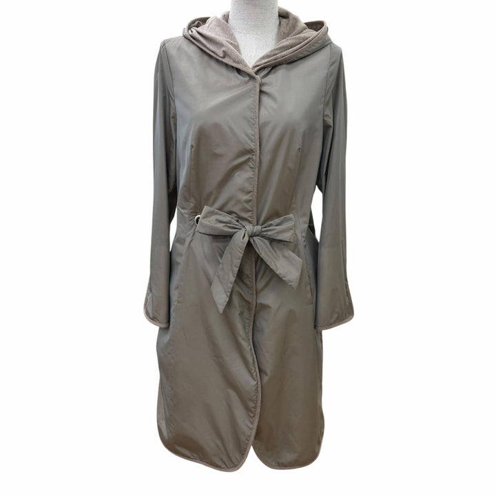 Excellent Brunello Cucinelli coat Hooded with belt Gurege Women 44 DD51418