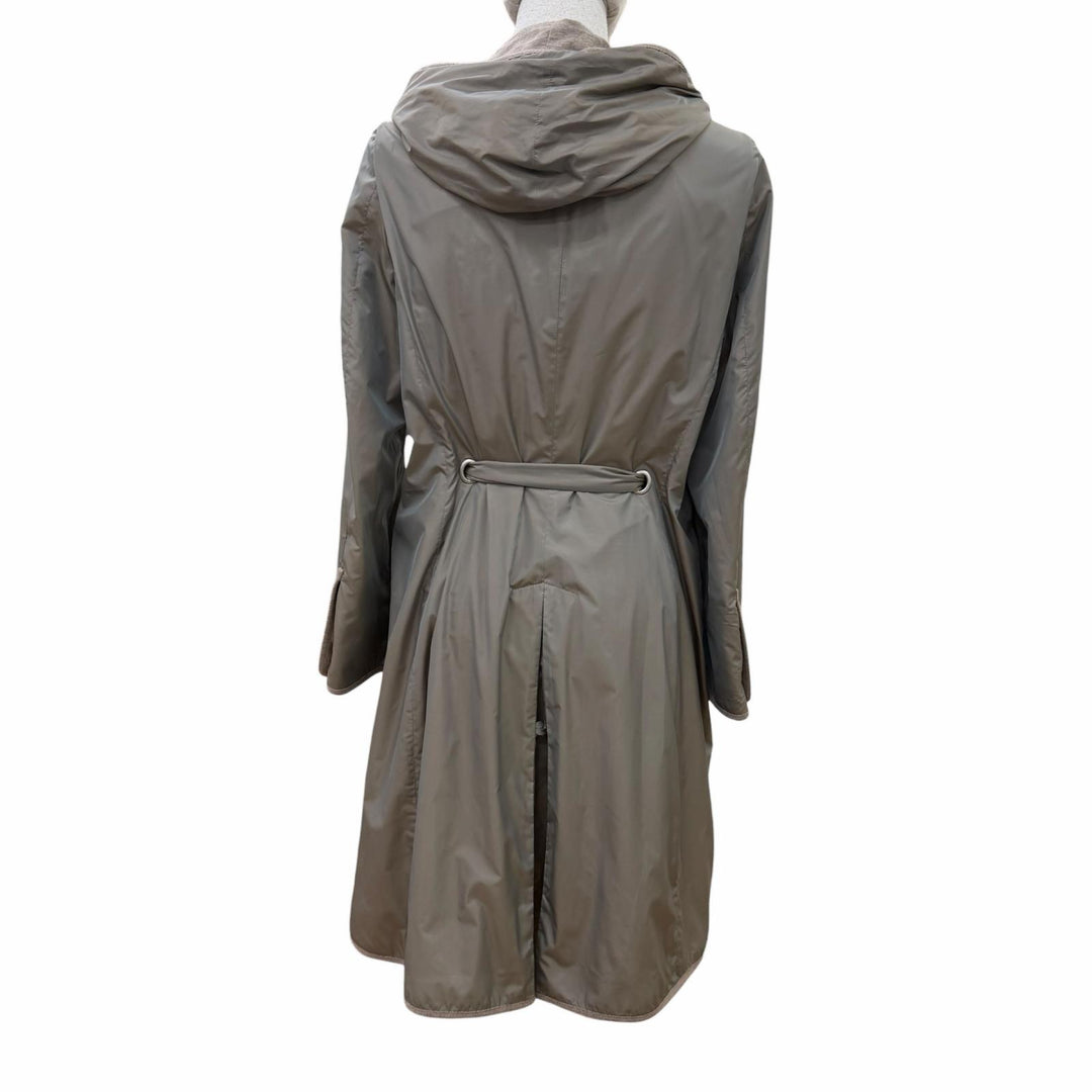 Excellent Brunello Cucinelli coat Hooded with belt Gurege Women 44 DD51418