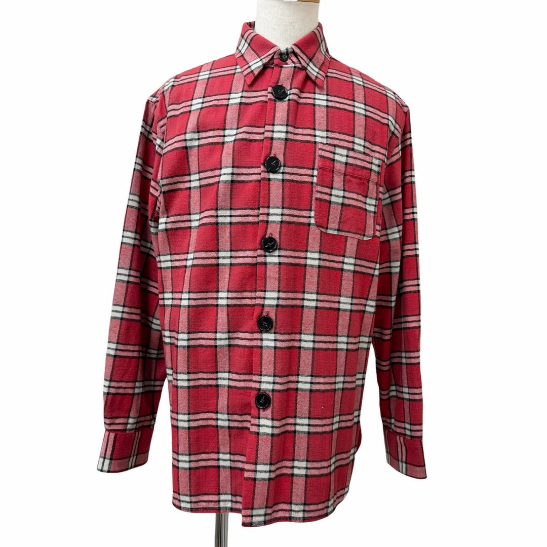 Great MARNI Long sleeve shirt Oversize Red cotton mens 46 CUMU0119A0