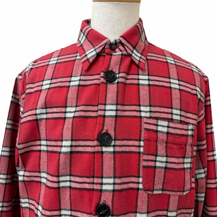 Great MARNI Long sleeve shirt Oversize Red cotton mens 46 CUMU0119A0