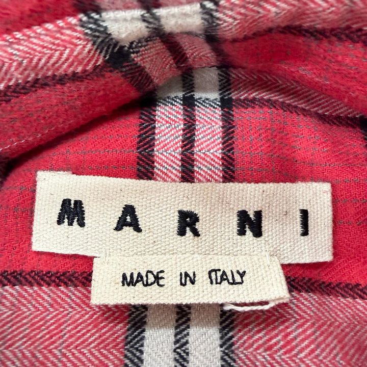 Great MARNI Long sleeve shirt Oversize Red cotton mens 46 CUMU0119A0