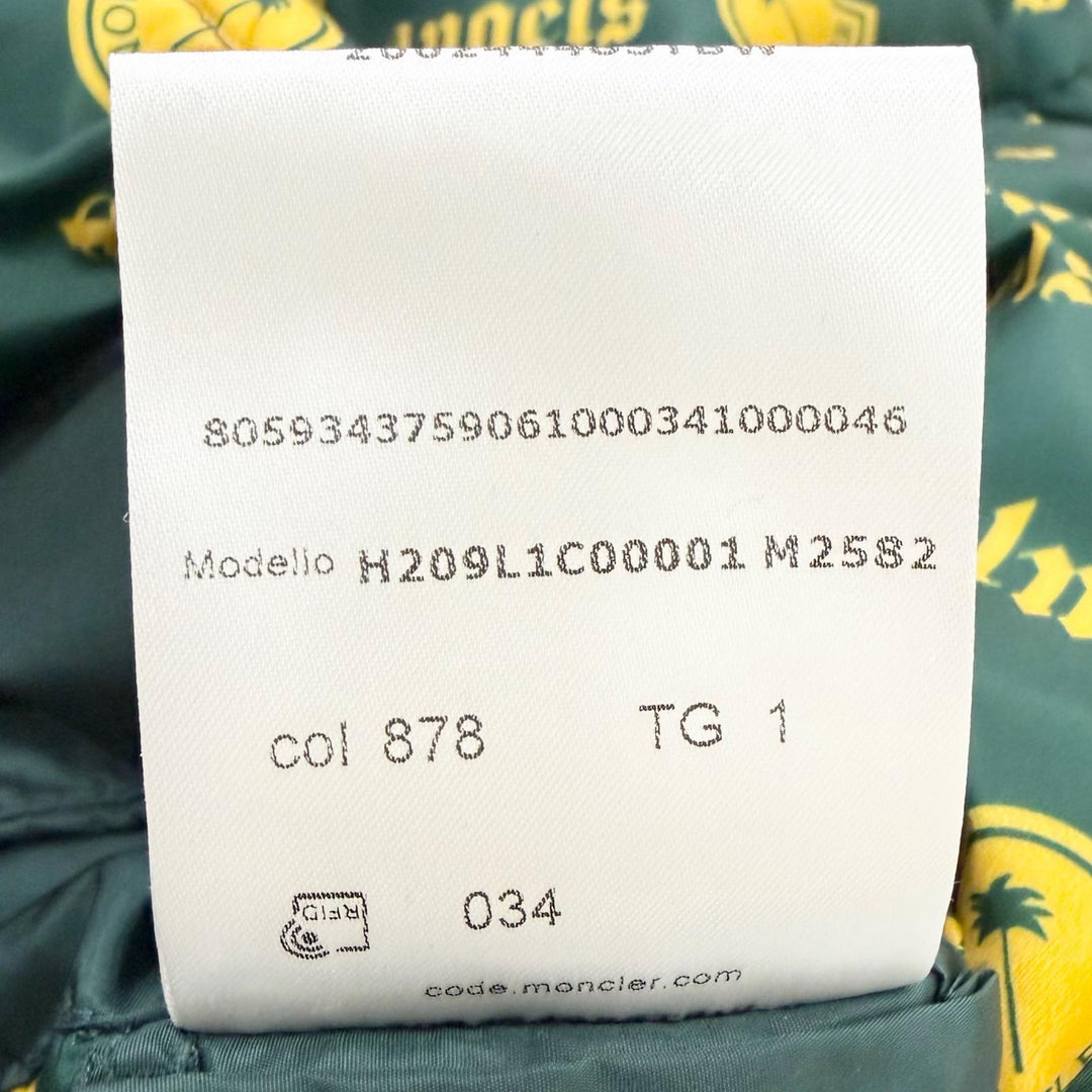 Great MONCLER GENIUS 8 Palm Angels down coat MORENZ GIUBBOTTO green Nylon mens 1