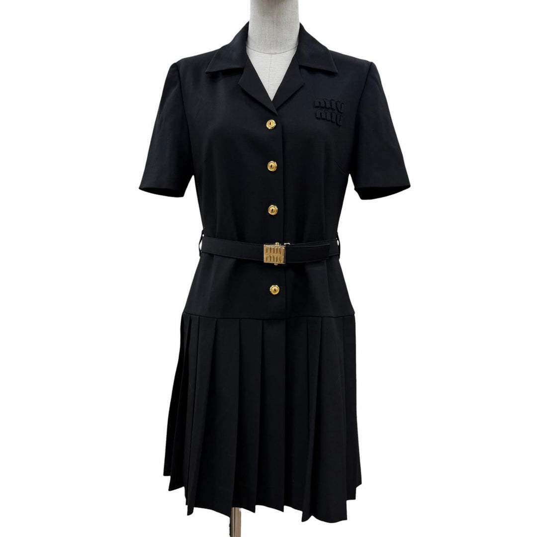 Excellent MIUMIU one piece black Virgin wool Women 40 MF5621