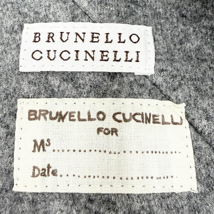Excellent Brunello Cucinelli Jacket gray wool Women 46 DR51505