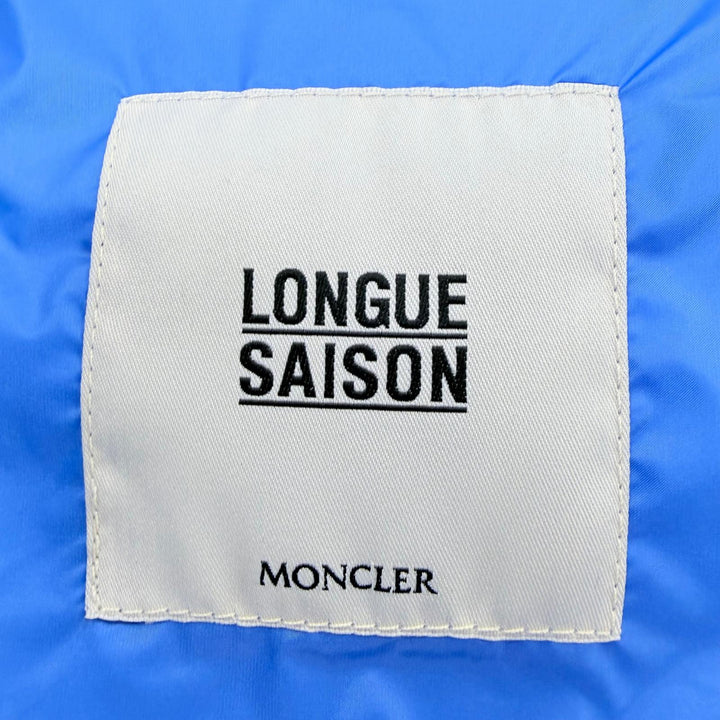 Great MONCLER Down vest LIANE GILET Logo patch, logo button, blue 1