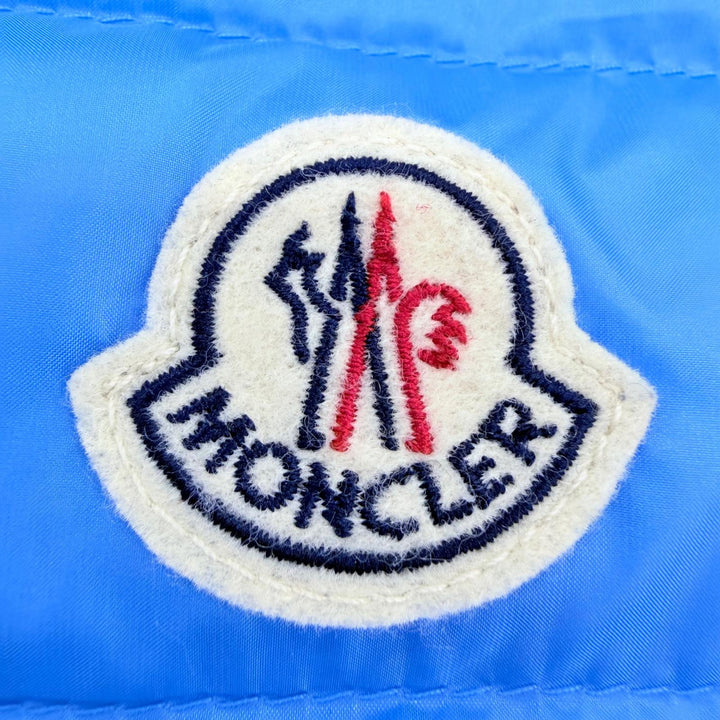 Great MONCLER Down vest LIANE GILET Logo patch, logo button, blue 1