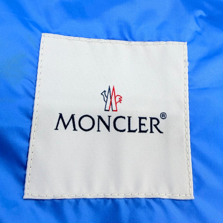 Great MONCLER Down vest LIANE GILET Logo patch, logo button, blue 1