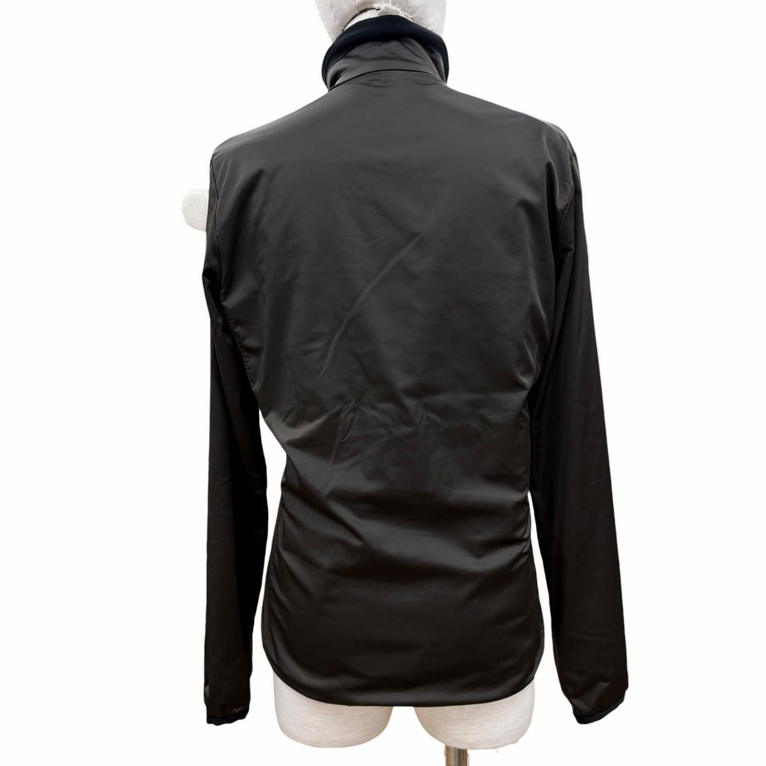Excellent HERMES Jacket Fleece Warm-up Dark green Nylon Women M