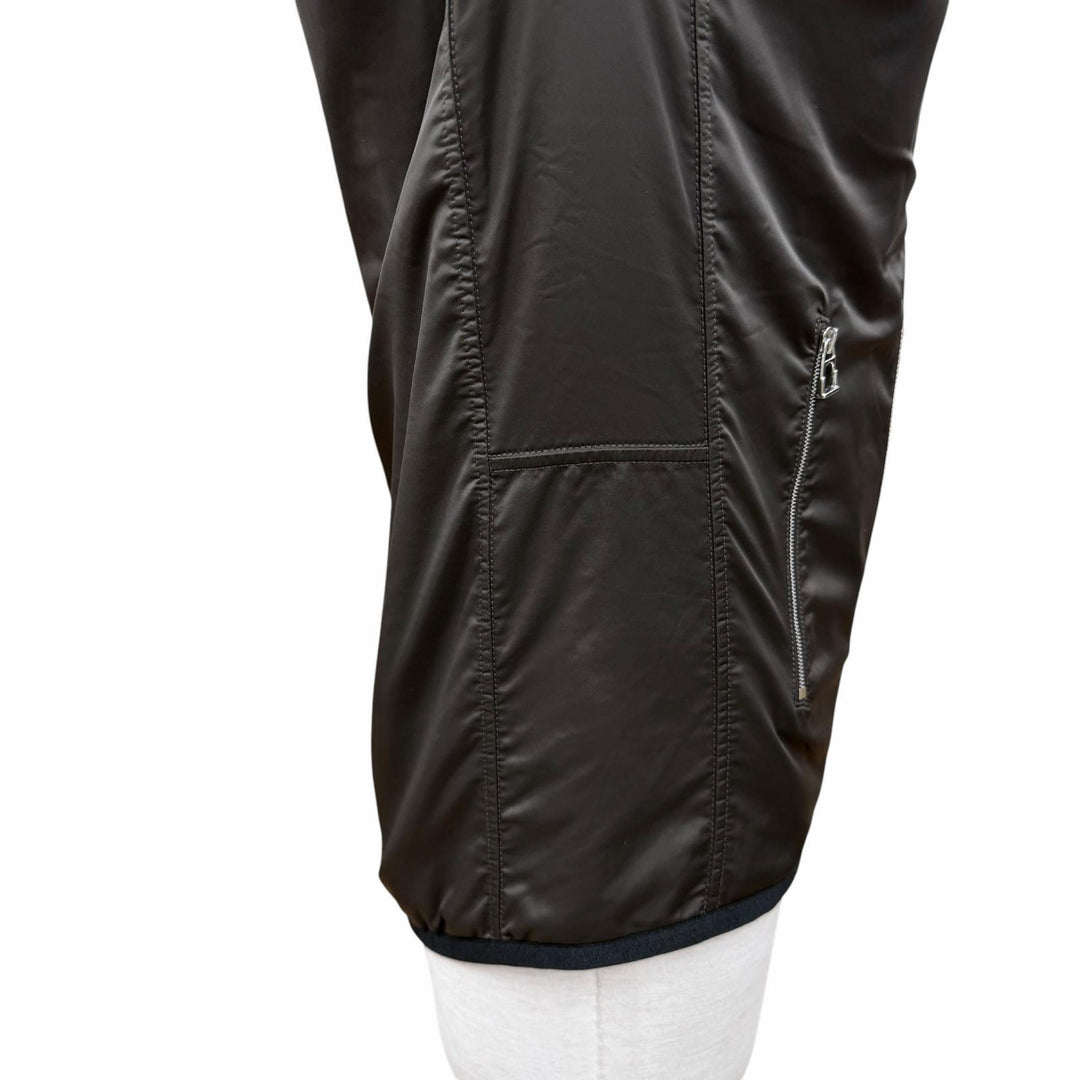 Excellent HERMES Jacket Fleece Warm-up Dark green Nylon Women M