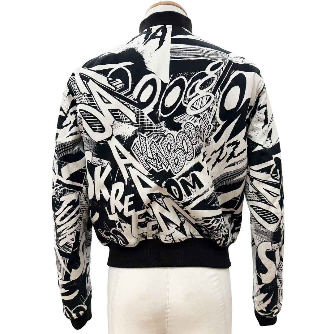 Excellent CELINE Christian Marclay Blouson Zip up jacket black mens S 2W02047E