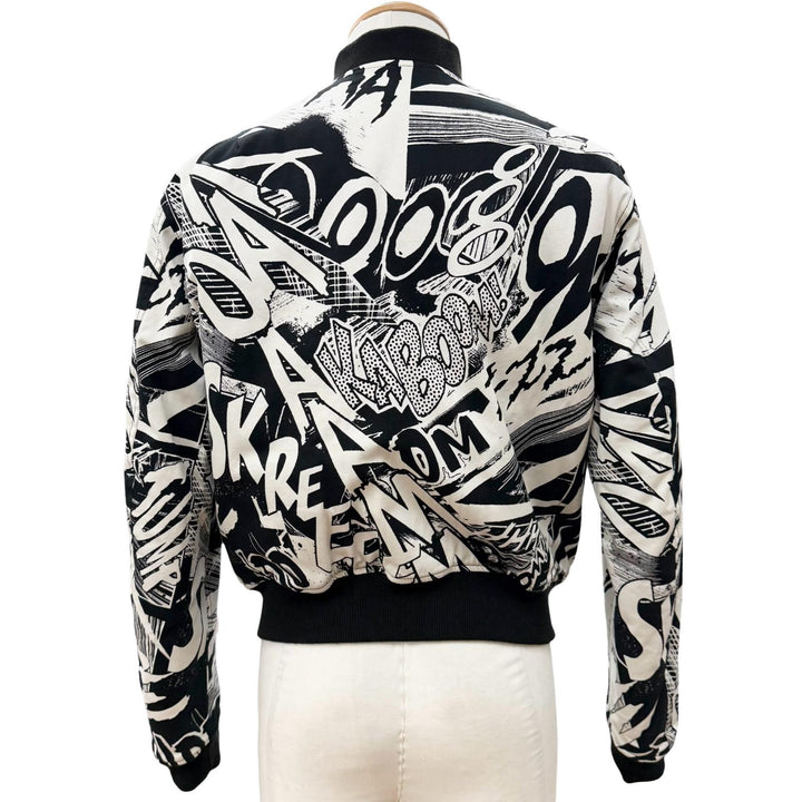 Excellent CELINE Christian Marclay Blouson Zip up jacket black mens S 2W02047E