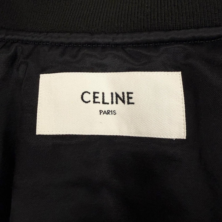 Excellent CELINE Christian Marclay Blouson Zip up jacket black mens S 2W02047E