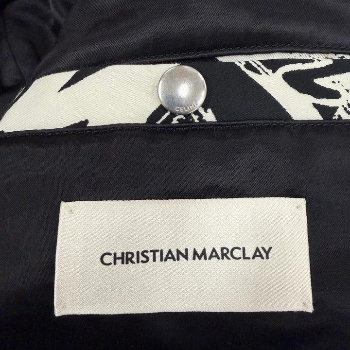Excellent CELINE Christian Marclay Blouson Zip up jacket black mens S 2W02047E