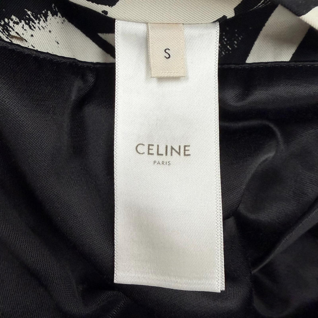Excellent CELINE Christian Marclay Blouson Zip up jacket black mens S 2W02047E
