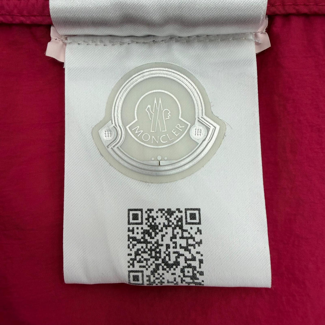 Excellent MONCLER Best TOUQUES Hooded double jacket with logo patch pink 4