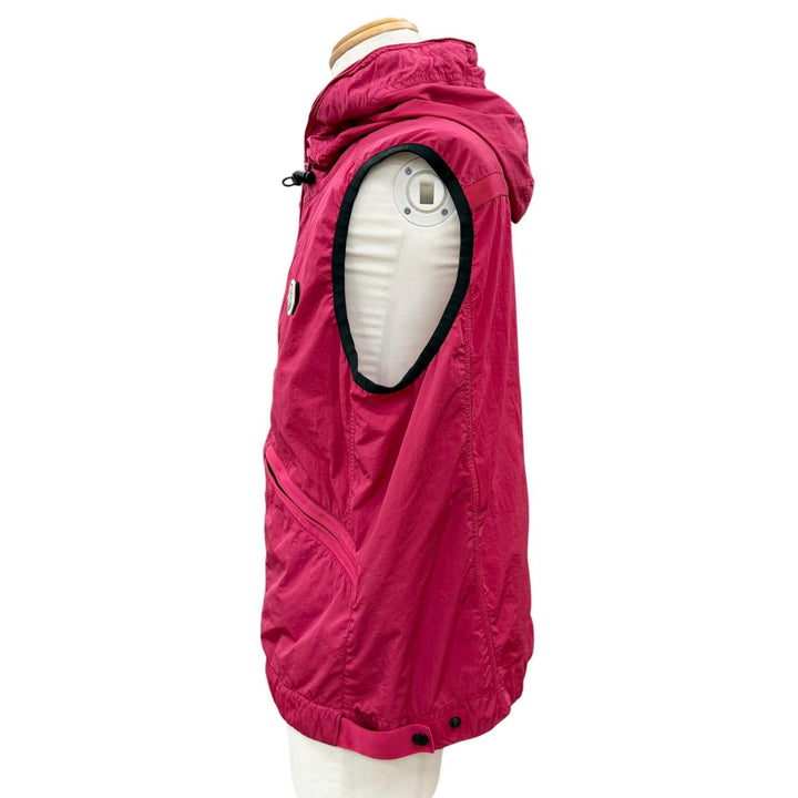 Excellent MONCLER Best TOUQUES Hooded double jacket with logo patch pink 4