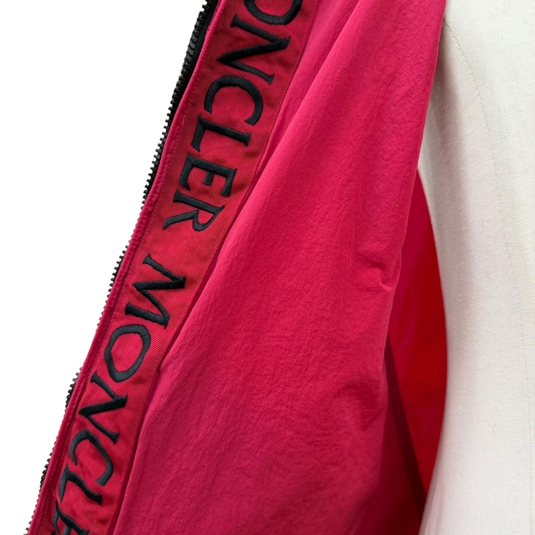 Excellent MONCLER Best TOUQUES Hooded double jacket with logo patch pink 4