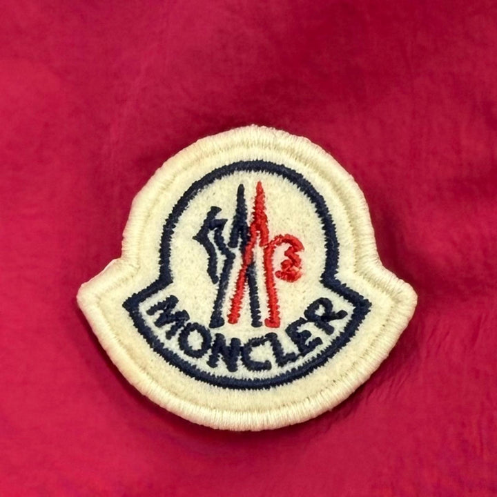 Excellent MONCLER Best TOUQUES Hooded double jacket with logo patch pink 4