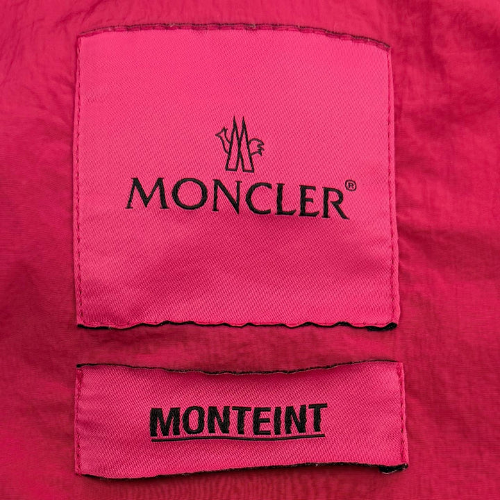 Excellent MONCLER Best TOUQUES Hooded double jacket with logo patch pink 4