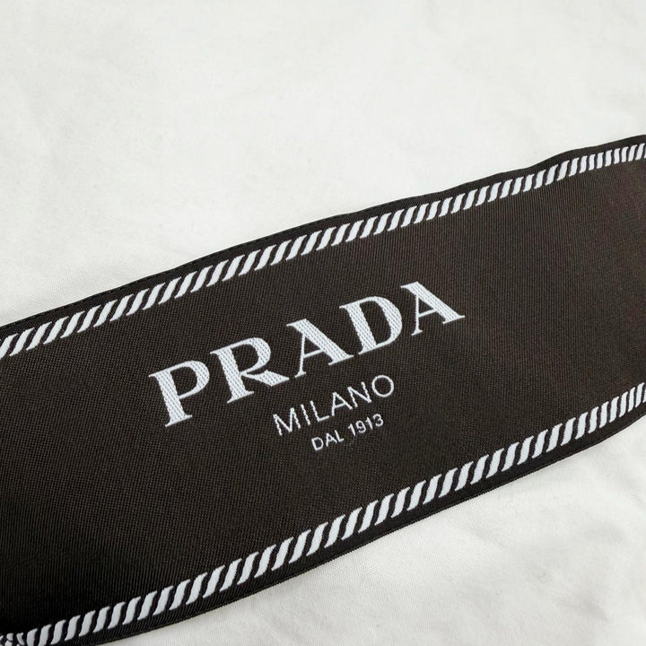 Excellent PRADA Best Triangle Logo Pullover white cotton mens M SGC352