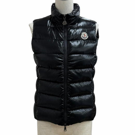 Excellent MONCLER Down vest GHANY GILET black Nylon Women 0