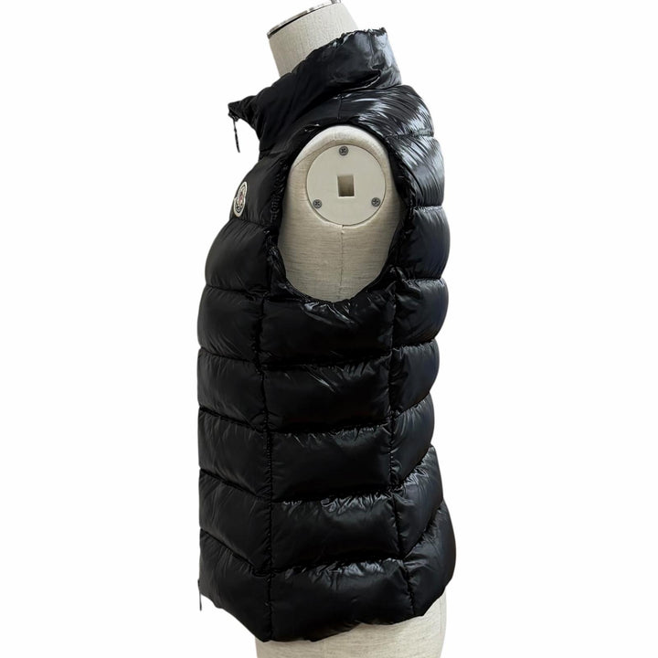 Excellent MONCLER Down vest GHANY GILET black Nylon Women 0