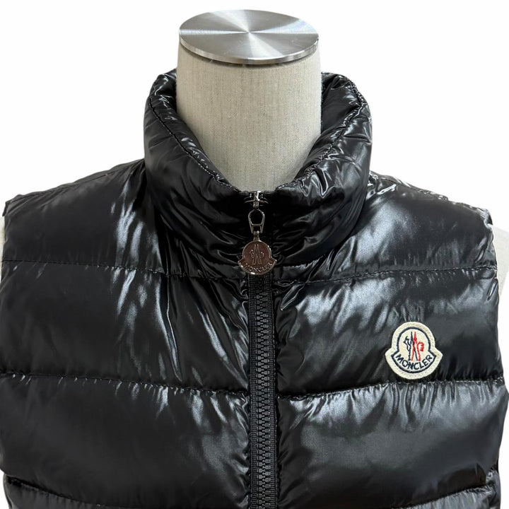 Excellent MONCLER Down vest GHANY GILET black Nylon Women 0