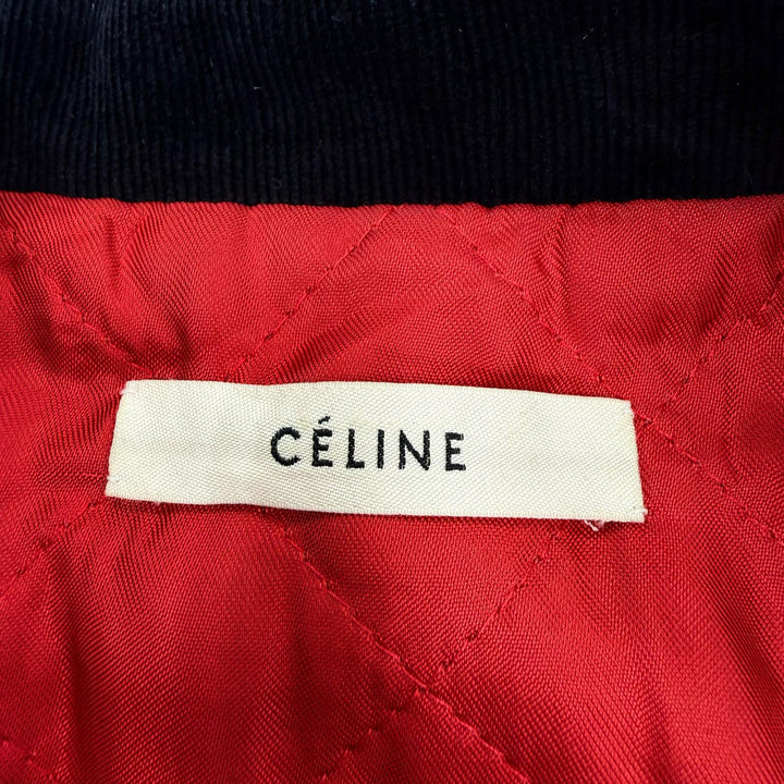 Great CELINE leather jacket Blue Sheep leather Women 38 2 5H99/4533