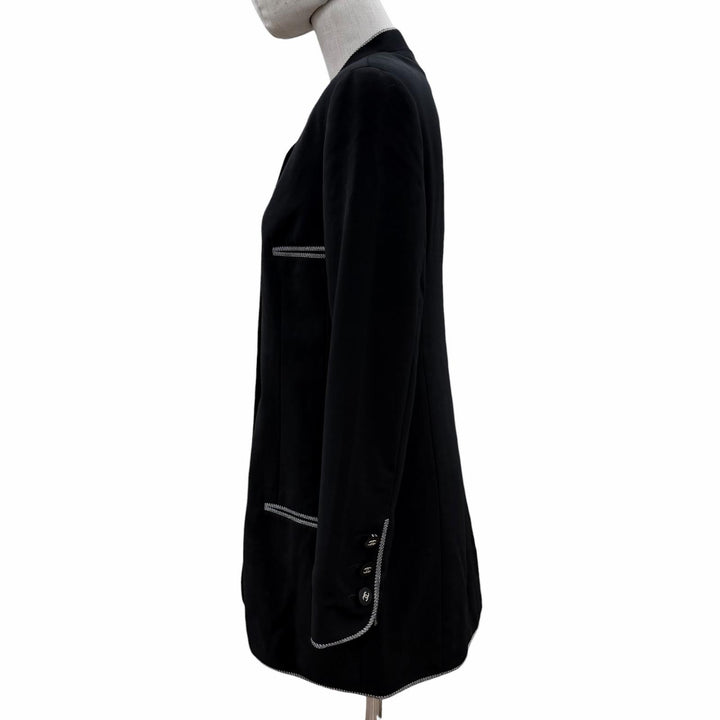 Excellent CHANEL BOUTIQUE Jacket black wool Women 36 96P P06569V02311