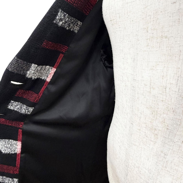 Excellent CHANEL coat COCO Mark Button All-Over Print Design 34 P75525V67204