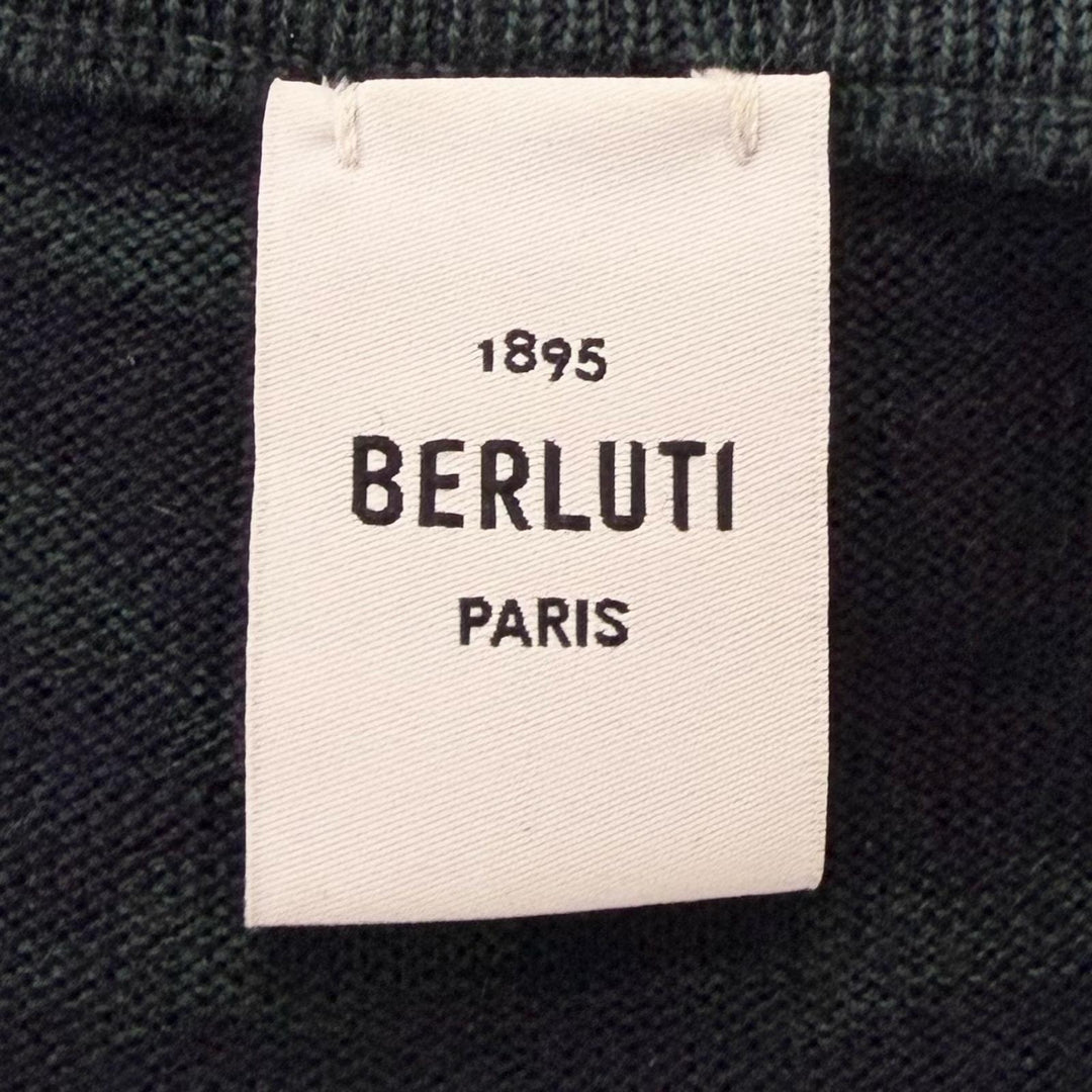 Excellent BERLUTI sweater Calligraphy Scritto pattern, lightweight fabric
