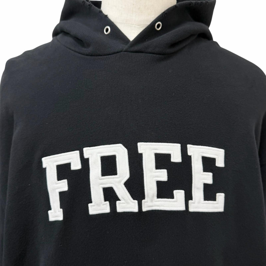 Great BALENCIAGA hoodie FREE DISTRESSED NO RIB HOODIE