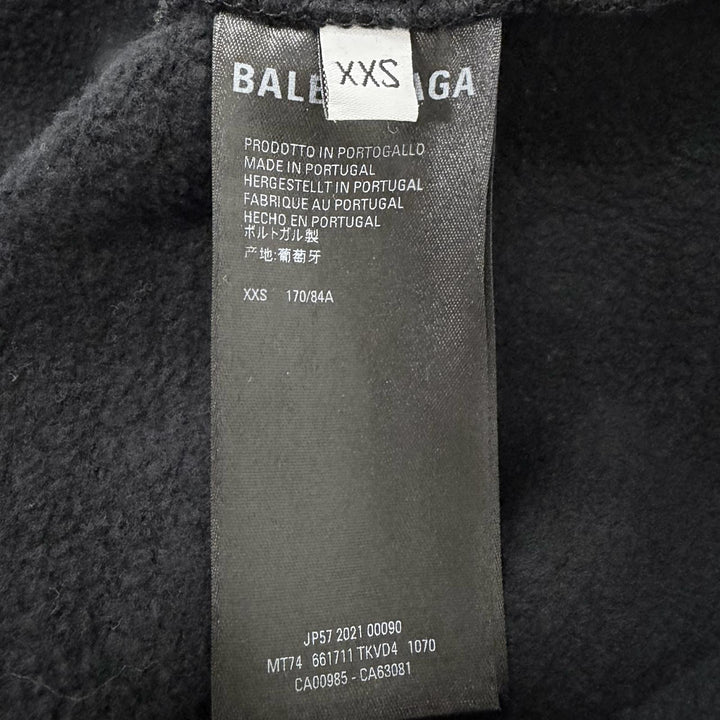 Great BALENCIAGA hoodie FREE DISTRESSED NO RIB HOODIE