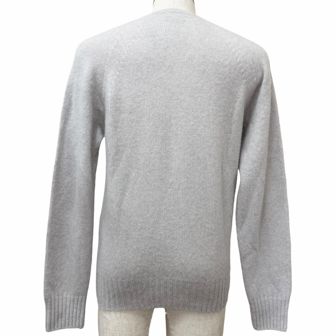 Great TOM FORD sweater V-neck brushed long-sleeve knit Light gray