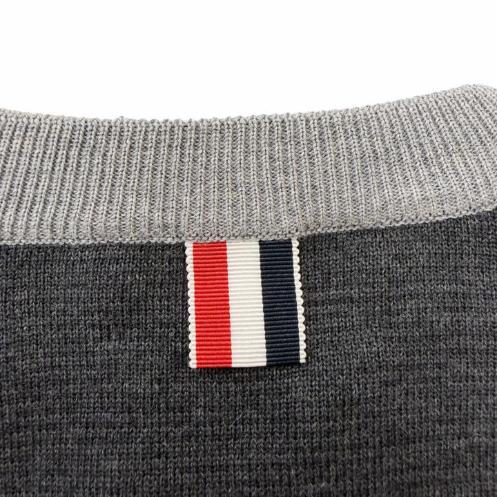 Pristine THOM BROWNE sweater Milano Stitch Cotton Crepe 4 Bar