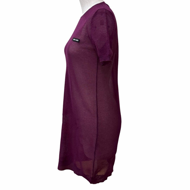 Excellent MIUMIU Tunic purple recycled polyamide Women 36 MMA817 S232 13S6