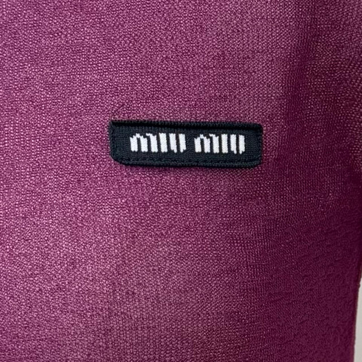 Excellent MIUMIU Tunic purple recycled polyamide Women 36 MMA817 S232 13S6