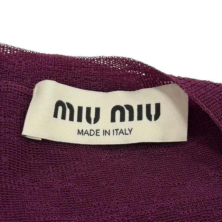 Excellent MIUMIU Tunic purple recycled polyamide Women 36 MMA817 S232 13S6