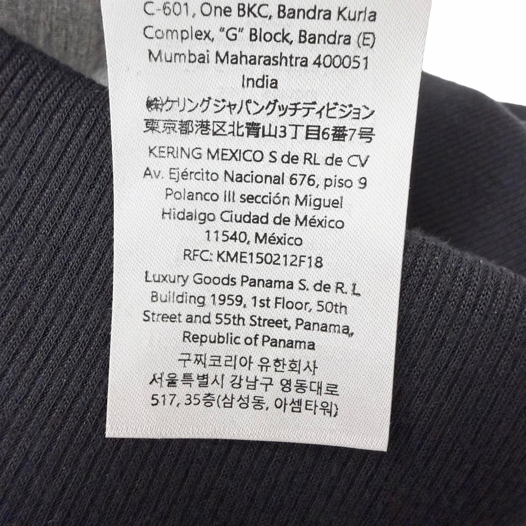 Excellent GUCCI hoodie Logo embroidered jersey pullover black