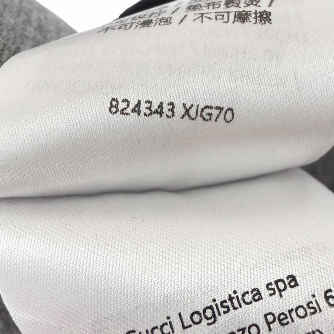 Excellent GUCCI hoodie Logo embroidered jersey pullover black