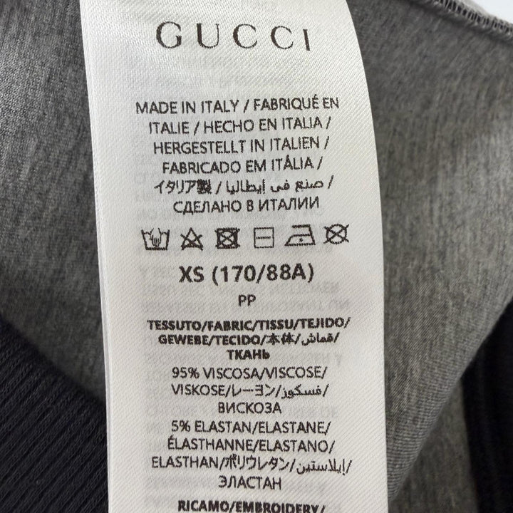 Excellent GUCCI hoodie Logo embroidered jersey pullover black