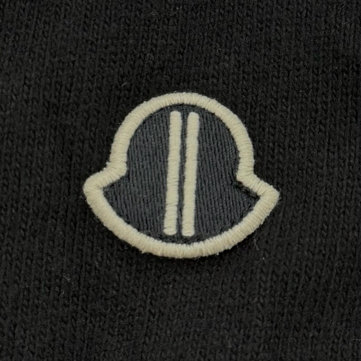 Great MONCLER RICK OWENS sweater SURF T black cotton mens S