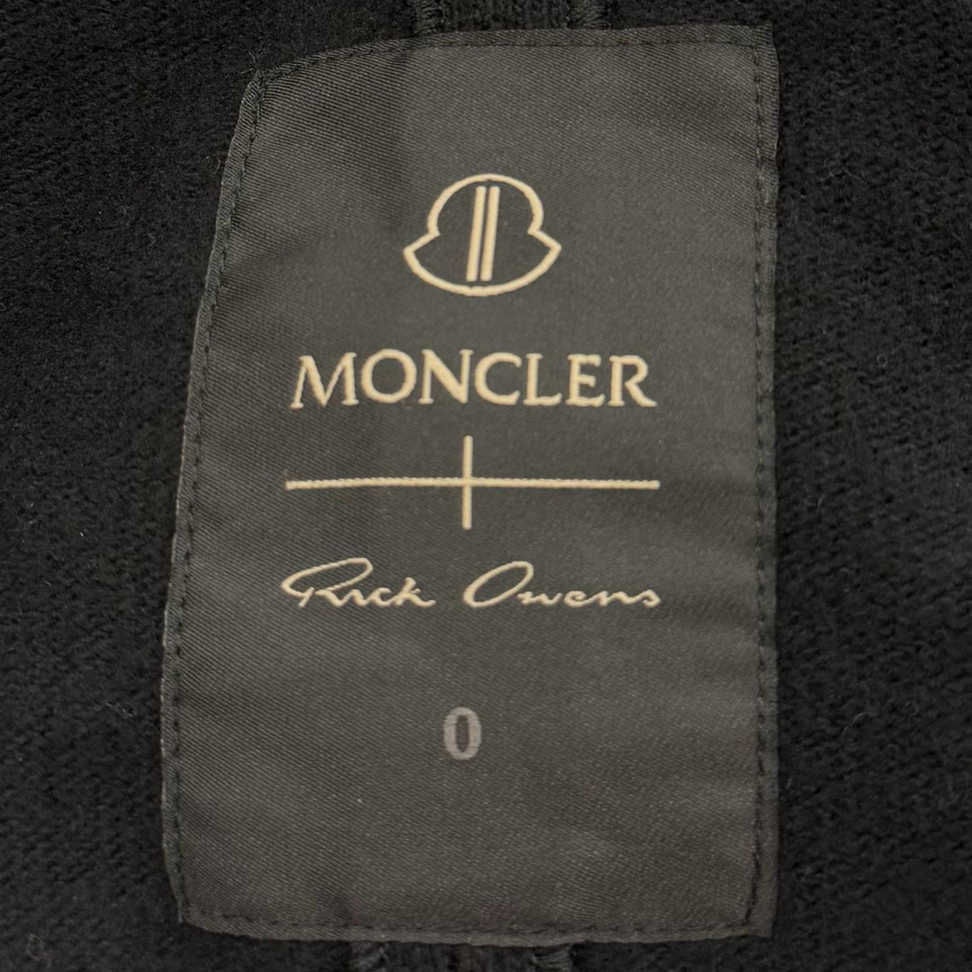 Great MONCLER RICK OWENS sweater SURF T black cotton mens S